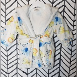4 for $15, 9-12 month soft, hooded robe, belt closure